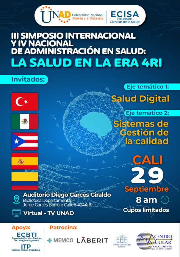 Lee más sobre el artículo UNAD REALIZA EN CALI SIMPOSIO INTERNACIONAL SOBRE LA SALUD EN LA ERA 4RI